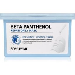 Beta Panthenol Repair Daily Mask Mascarilla Facial Calmante En Forma De Hoja Formato Ahorro 30 Ud