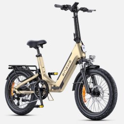 Bicicleta eléctrica ENGWE L20 3.0 Boost compacta plegable 250 W doble suspensión 20x3.0