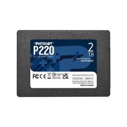Disco Duro Patriot P220 2TB SSD 2,5" SATA III 550 MB/s Rendimiento Avanzado