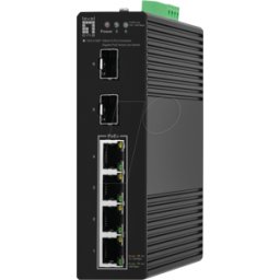 LEVELONE IG2106P - Switch, 6 puertos, Gigabit Ethernet, SFP, PoE+