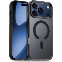 Funda para móvil Cool Magnética Silicona Negra Absorbente de golpes para iPhone 17 Pro MAX