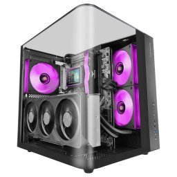 Mars Gaming Mc-infiniolite Caja Gaming Atx Cristal Templado Superior De Cristal Doble Cámara Negro