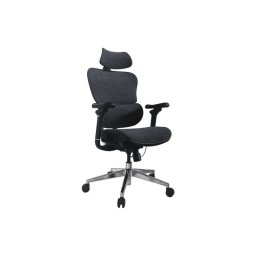 Silla de oficina Equip 651052 respaldo malla reposabrazos 3D base aluminio