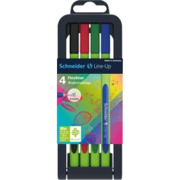 SCHNEIDER 191094 - Line-Up, Fineliner, 0,4 mm, juego de 4