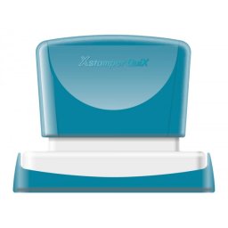 Sello x'stamper quix personalizable color azul medidas 36x61 mm q-16