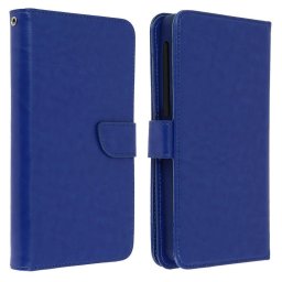 Avizar Funda Billetera Azul para Smartphones 5.3" a 5.5