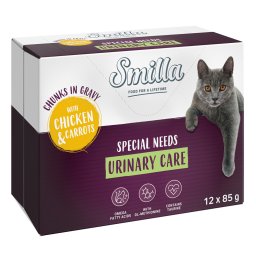Smilla Bolsitas Urinary Care bocaditos en salsa con verduras - Pollo y zanahoria (12 x 85 g)
