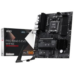 Placa Base MSI PRO B840-S EVO WIFI6E AMD B840 Zócalo AM5 DDR5 ATX WiFi 6E 2.5GbE M.2 Shield Frozr