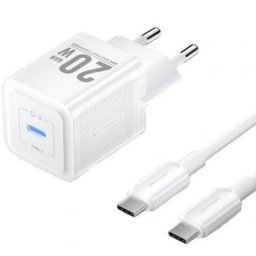 Cargador GaN Vention TZ-FEPW0-EU-01 20W 1x USB-C + Cable USB-C a USB-C 1m Power Delivery QC3.0