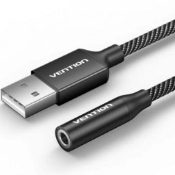 Conversor de audio Vention CVEBC USB a jack 3.5 mm 0.25 m gris