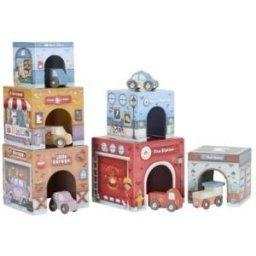 TORRE ENCAJABLE CIUDAD CON COCHES LITTLE DUTCH LD2525
