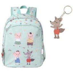Mochila Mediana The Three Little Pigs + Llavero de Tutete