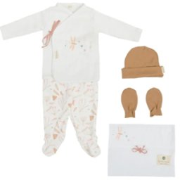 Set de Nacimiento 5 piezas Bebe Cotage Rosa Bimbi Casual