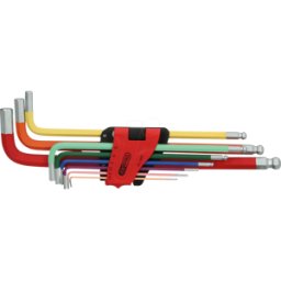 KS TOOLS GMBH KS 151.4420 - Juego de llaves macho acodadas de cabeza esférica con hex&aacute