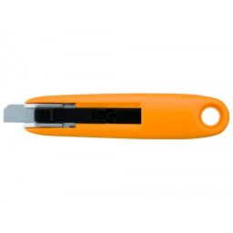 Cortador de seguridad olfa cuchilla ancha 12,5mm formato compacto con cuerpo de acero inoxidable