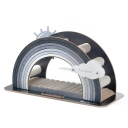 Mueble rascador de diseño Rainbow Canadian Cat Company - gris