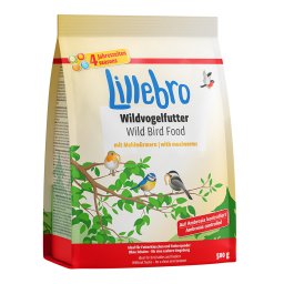 Lillebro comida para pájaros silvestres con gusanos de la harina - 500 g