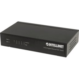 INTELLINET INT 561228 - Switch, 5 puertos, Gigabit Ethernet, PoE+