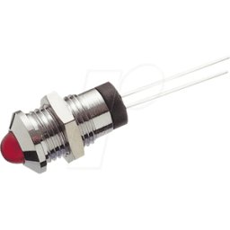 SIGNAL CONSTRUCT LED 105 A GN - LED, cableado, 5 mm, verde, reflector externo, Ø8 mm, 38 mcd, 50