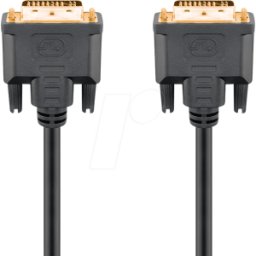 GOOBAY 69210 - Cable DVI para monitor DVI-I de 24+5 conectores, Dual Link, 3,0