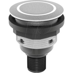 SCHLEGEL STLRWIC005 - Pulsador - 1 S, plata, anillo led blanco