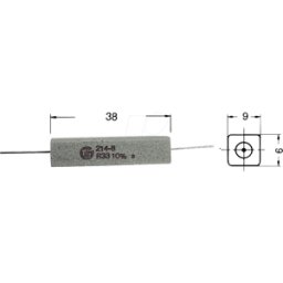 VITROHM 9W AXIAL 0,51 - Resistencia de cable, axial, 9,0 W, 510 mOhmios, 10%