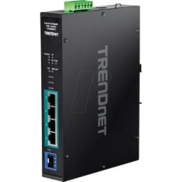 TRENDNET TRN TI-PGM541 - Switch, 5 puertos, Gigabit Ethernet, PoE+, SFP