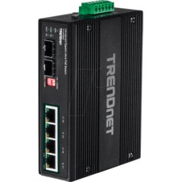 TRENDNET TRN TI-UPG62 - Switch, 6 puertos, Gigabit Ethernet, 2x SFP, PoE++