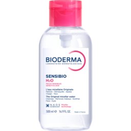 Bioderma Solución Micelar Limpiadora Sensibio H20 para Pieles Sensibles 500mL Pump-Reverse