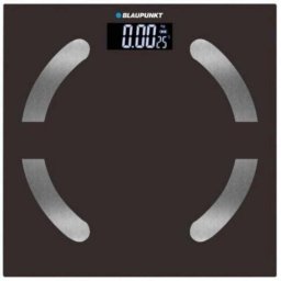 Báscula de baño Blaupunkt BP5010 negra extraplana con sensores metálicos y temperatura