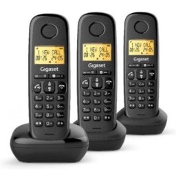 Teléfono inalámbrico Gigaset Basic 100 TRIO negro manos libres bloqueo llamadas
