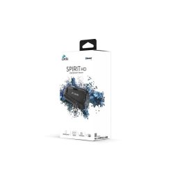 Intercomunicador Cardo Spirit HD Bluetooth 5.2 para moto resistente al agua negro