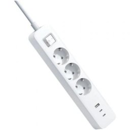 Regleta Xiaomi XMCXB01EU 3 Tomas 1 USB-A 2 USB-C con Interruptor 20W Protección