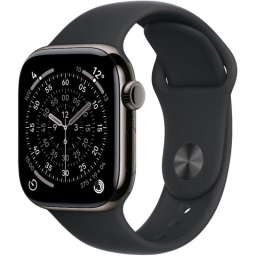 Apple Watch Series 11 GPS + Cellular 42mm Caja de Titanio Pizarra con Correa Deportiva Negra S/M