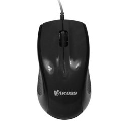 Ratón Vakoss TM-481UK USB tipo A 1200 DPI Negro Cableado