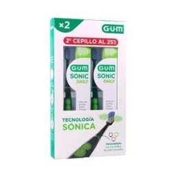 Gum Pack Sonic Daily Cepillo Eléctrico Negro 2uds