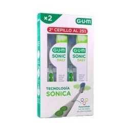 Gum Pack Sonic Daily Cepillo Eléctrico Blanco 2uds