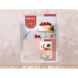 Expositor mural archivo 2000 metacrilato un compartimento din a4 vertical transparente 235x50x240 mm