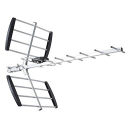 Antena de televisión Libox LB1600 exterior 18 dB filtro LTE aluminio negro