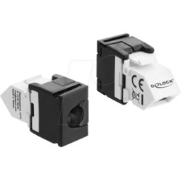 DELOCK 90936 - Módulo Keystone RJ45 hembra a LSA Cat. 6, conector en ángulo de