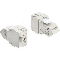 DELOCK 90938 - Módulo Keystone RJ45 hembra a LSA Cat.6A, conector en ángulo de