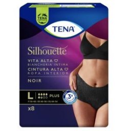 SILHOUETTE Tena Cintura Alta Ropa Interior Noir Plus Talla L 8uds