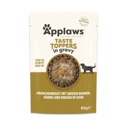 Applaws Taste Toppers en bolsitas para perros 12 x 85 g - Pollo, guisantes, calabaza y judías blancas