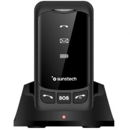 Telefono movil Sunstech CELT25 4G Dual SIM 2.8" SOS base de carga Negro
