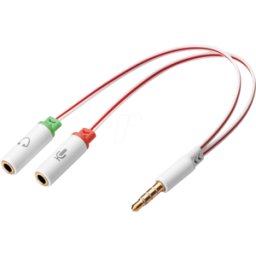 SANDBERG 508-59 - adaptador jack de 3,5mm mm, 1x enchufe / 2x enchufe