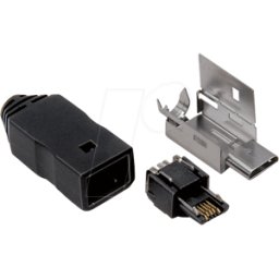 BKL 10120395 - Conector Micro USB, tipo B, 5 polos, con carcasa