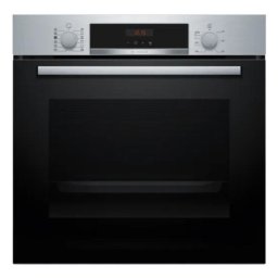 Horno eléctrico Bosch Serie 4 HQA574ES3 71 litros Negro/Plata vapor y pirólisis