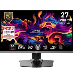 Monitor MSI MPG 271QRXDE 26,5" Wide Quad HD 360Hz QD-OLED 1ms Gaming