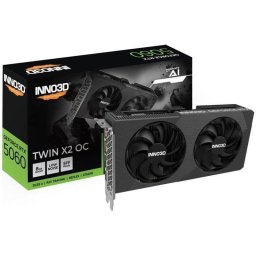 Tarjeta Grafica Inno3D GeForce RTX 5060 Twin X2 OC V2 8GB GDDR7 Reflex 2 RTX AI DLSS4
