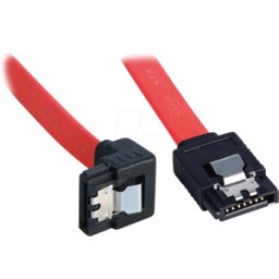 LINDY 33456 - Cable SATA 6GB/s, 1x 90°, metal, 50 cm